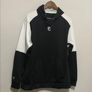 Men’s Perfect Game Black and White Training Hoodie Sz Large
